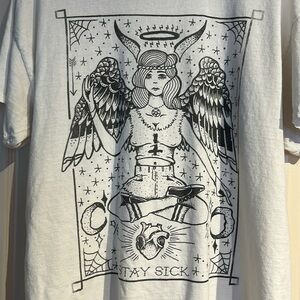 Stay Sick Tarot Card Girl Tshirt